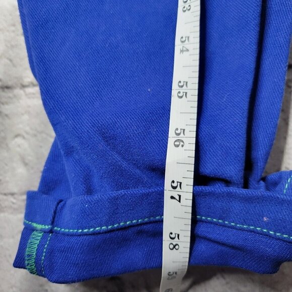Cross Colours Classic Brushed Twill Overalls Cobalt Blue NWT Size XS - Picture 12 of 14